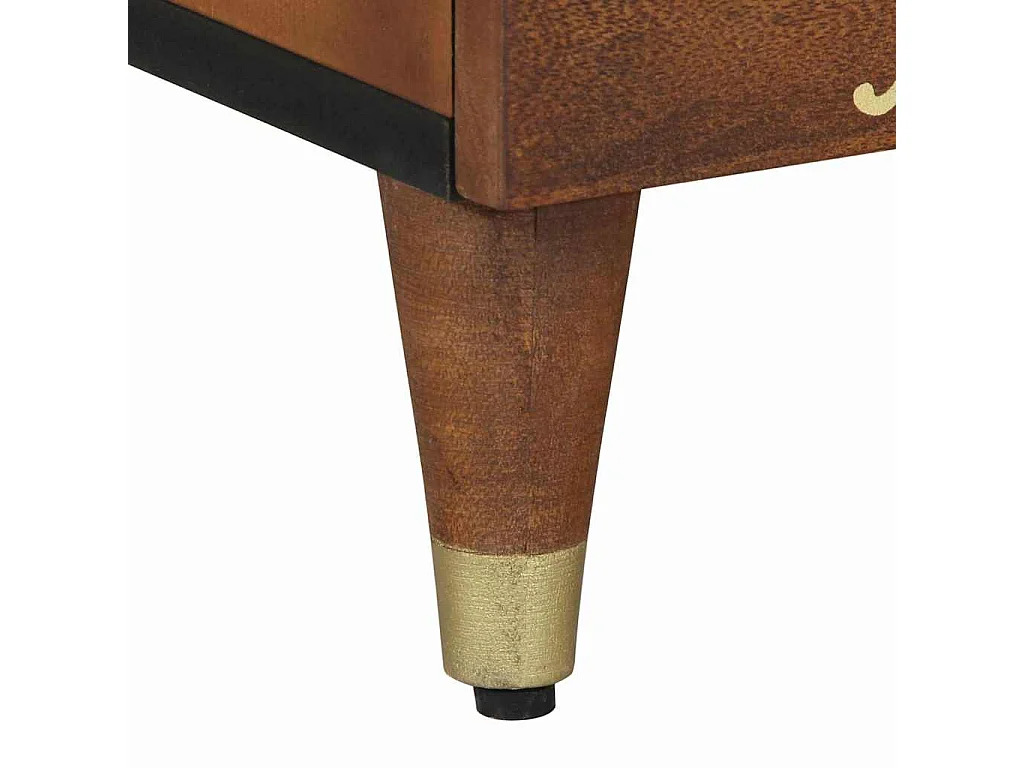 Nachttisch mit Tür 2 pcs Honigbraun 40 x 33 x 46 cm SHL17808