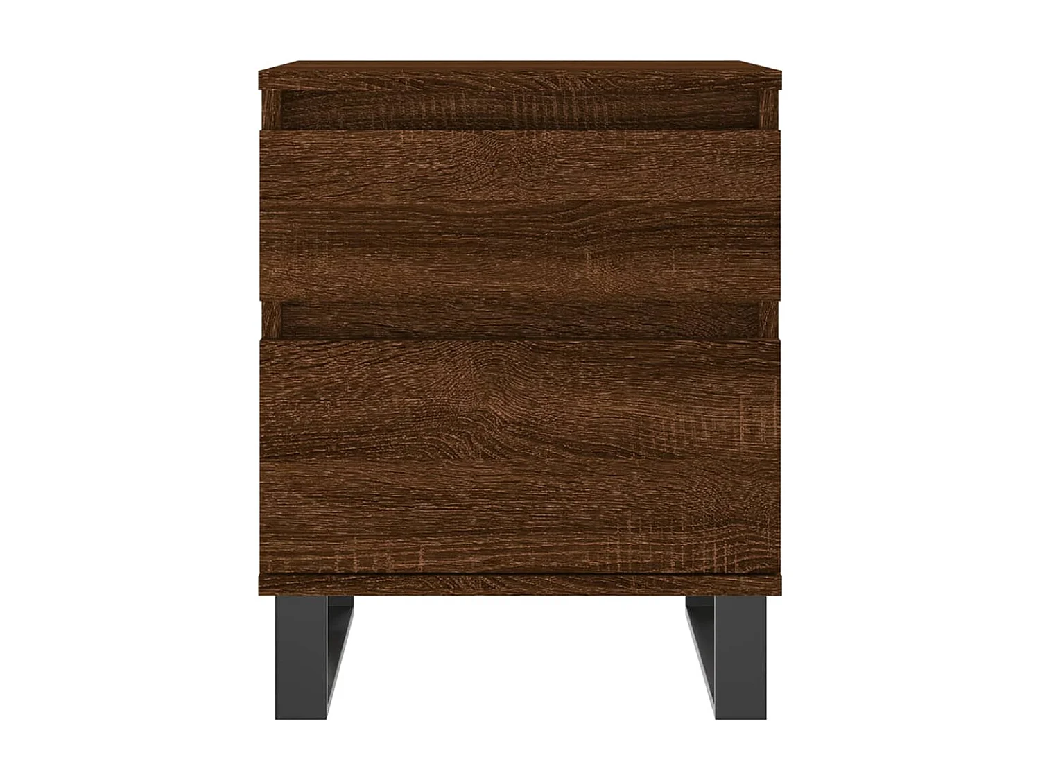 Mesitas de noche | Mesilla de noche 2 uds madera ingeniería marrón roble 40x35x50 cm