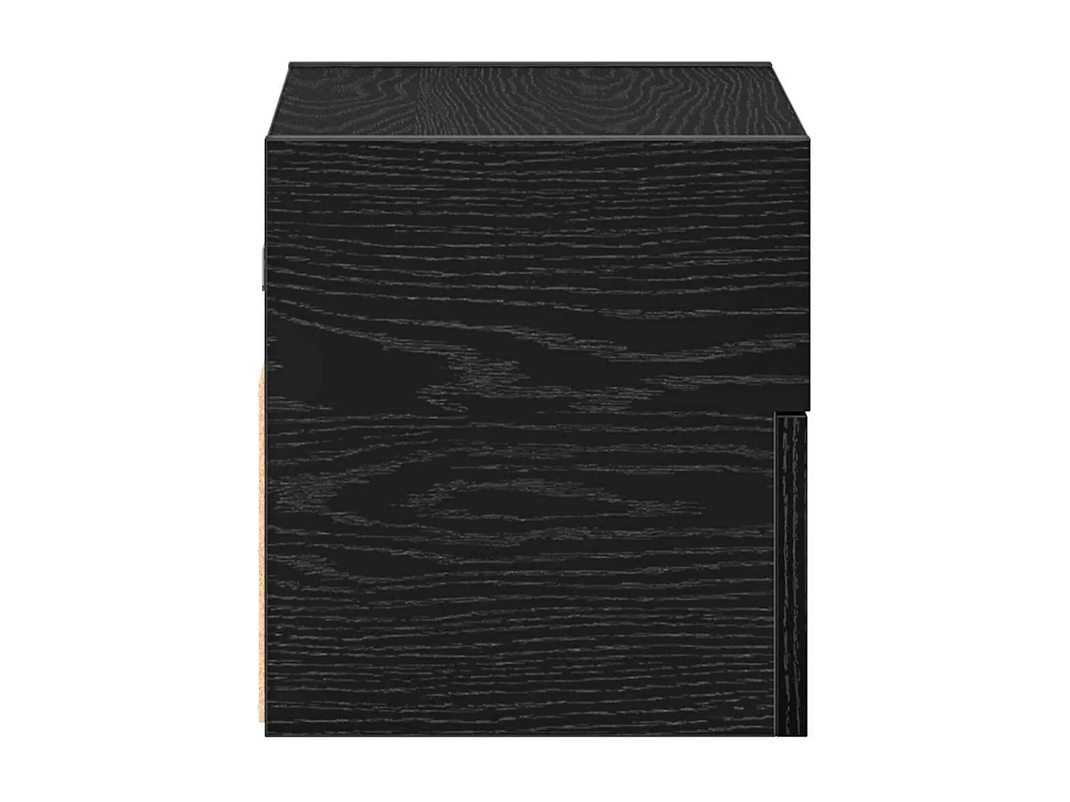 Nachttisch hängend 2er Set | Wand-Nachttische Schwarz 45x26x28,5 cm SHL48698