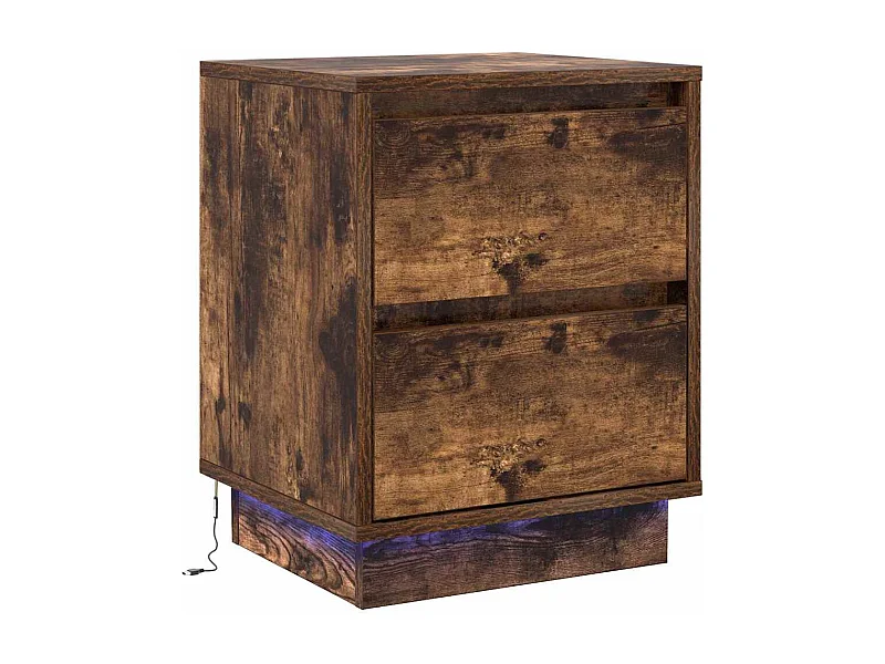 Nachttisch-Beistelltisch Geräucherte Eiche 39 x 34,5 x 50 cm Holzwerkstoff SHL20640