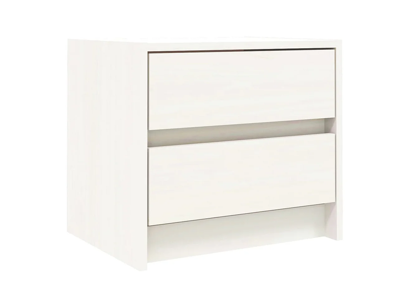 Mesitas de noche | Mesilla de noche 2 uds madera maciza pino blanco 40x31x35,5 cm