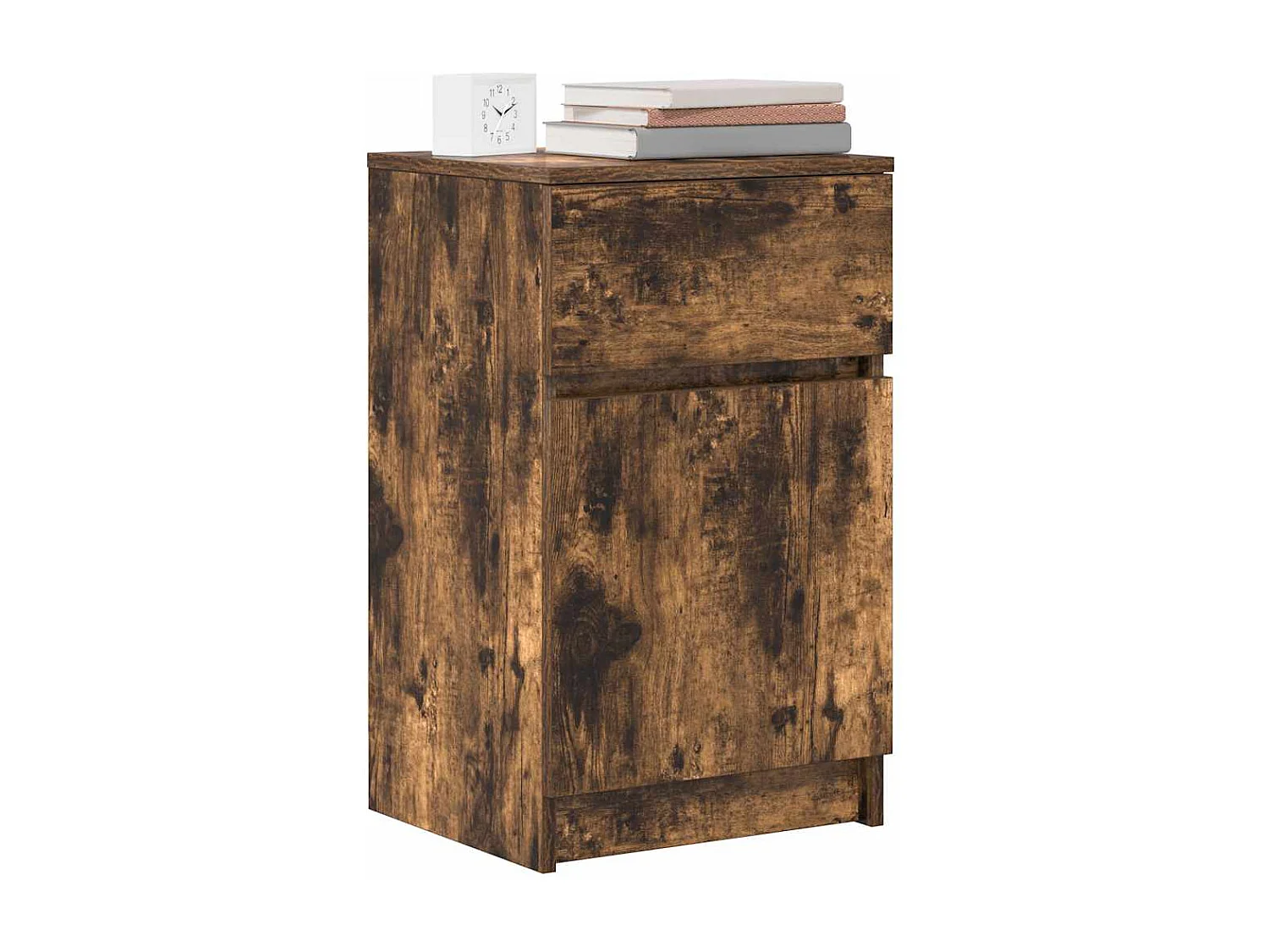 Nachttisch-Beistelltisch Räuchereiche 39x35x65 cm Holzwerkstoff SHL28469