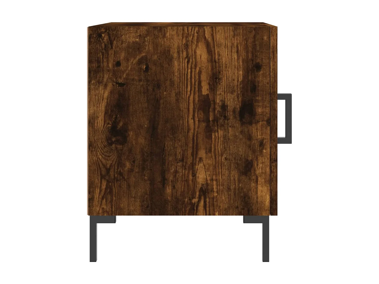 Mesa de Cabeceira Moderna 2 peças 40x40x50cm derivado madeira carvalho fumado