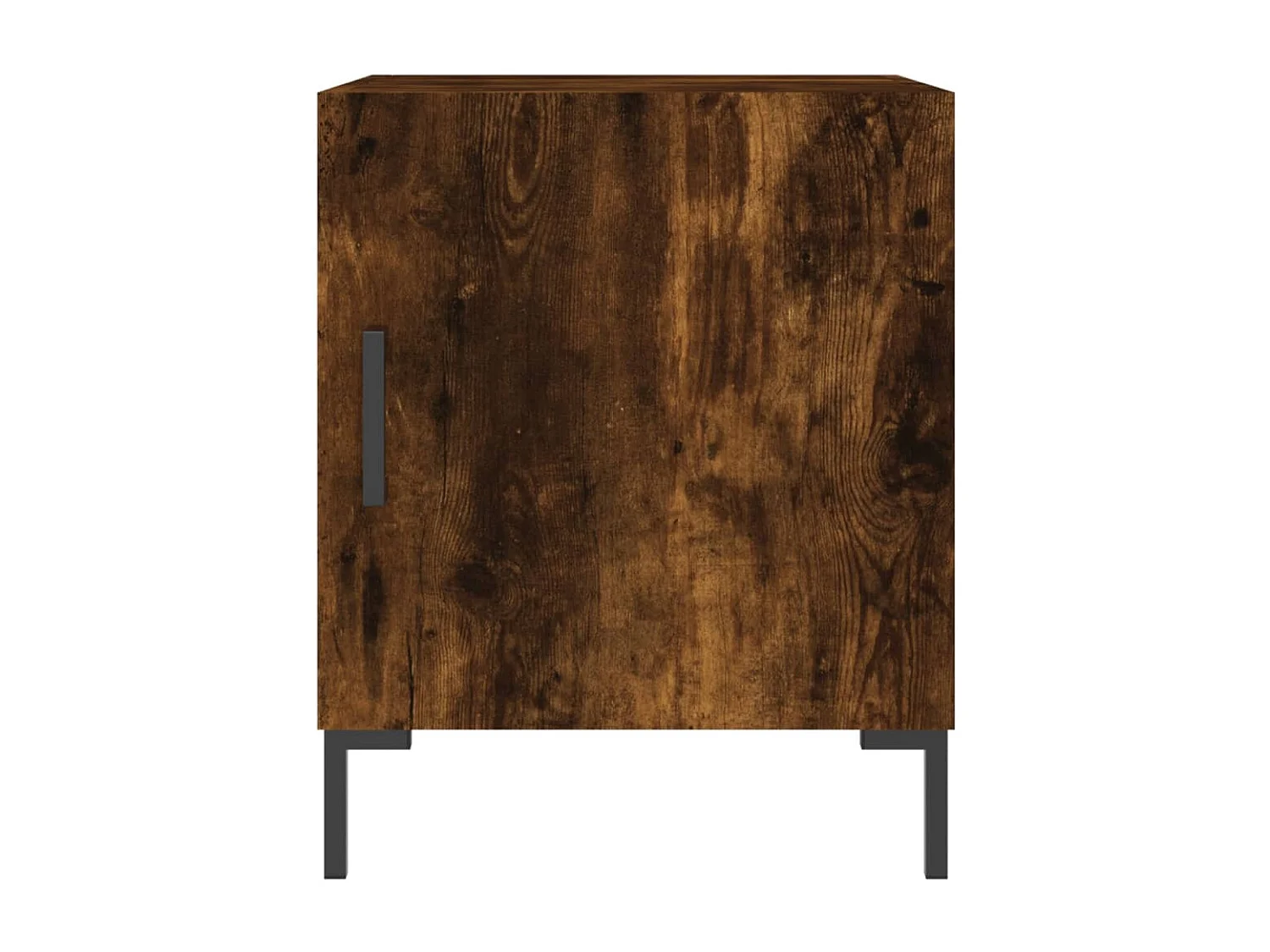 Lot de 2 Tables de chevet Étroite avec Étagère de rangement chêne fumé 40x40x50 cm bois d'ingénierie