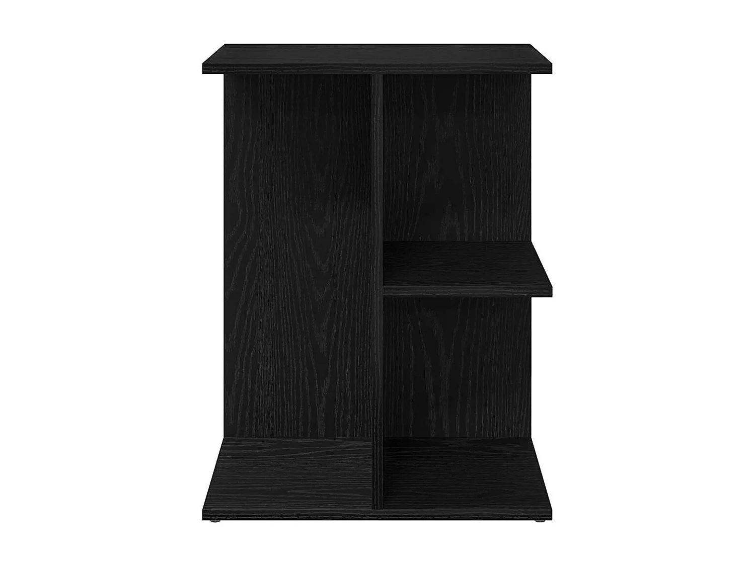 Nachttisch 2er Set-Beistelltisch-Nachttischkommode Schwarz Eichen-Optik 46,5x29x61 cm SHL37178