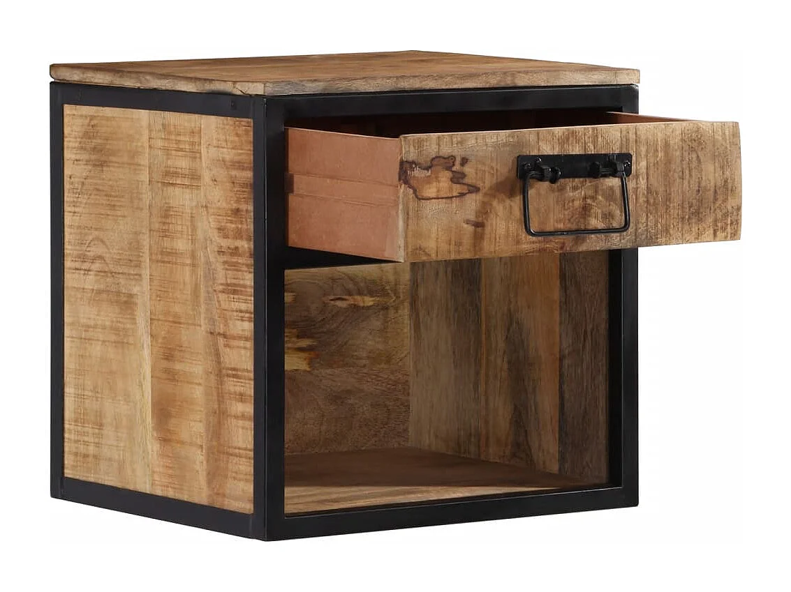 Nachttisch-Beistelltisch 40x35x40 cm Massivholz Mango SHL80223