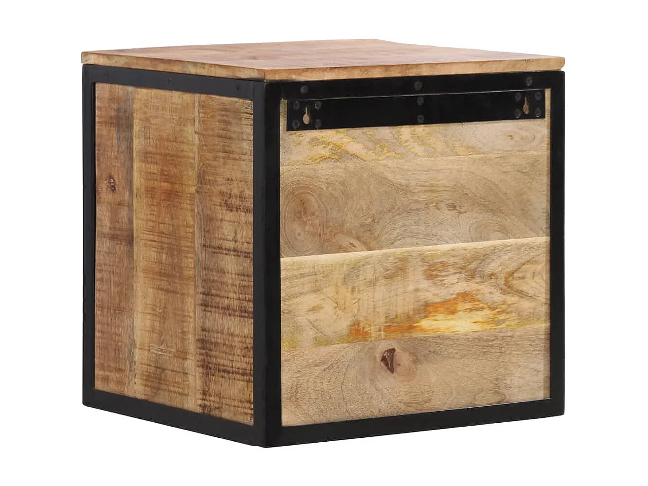 Nachttisch-Beistelltisch 40x35x40 cm Massivholz Mango SHL80223