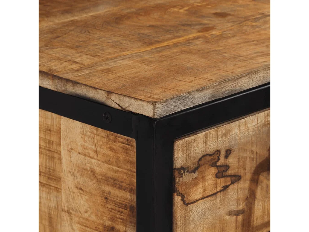 Nachttisch-Beistelltisch 40x35x40 cm Massivholz Mango SHL80223