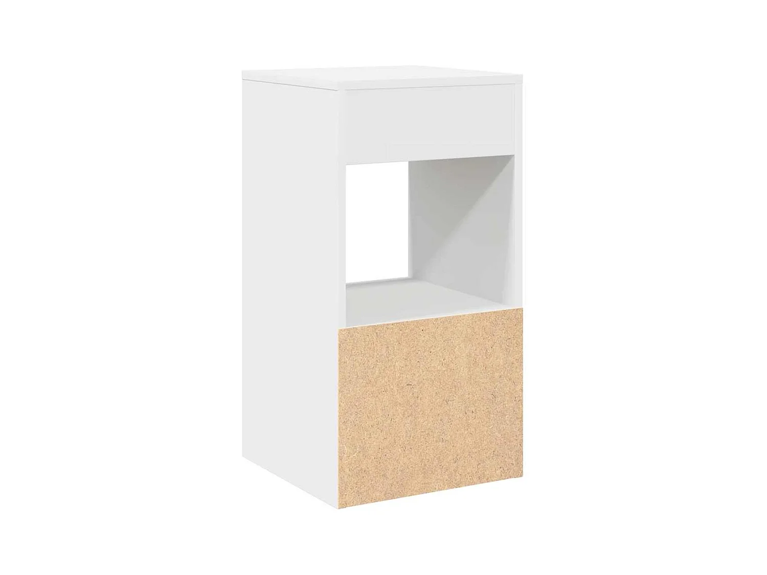 Mesillas de noche | Mesita de noche con cajón 2 uds blanco 35x34x66,5 cm