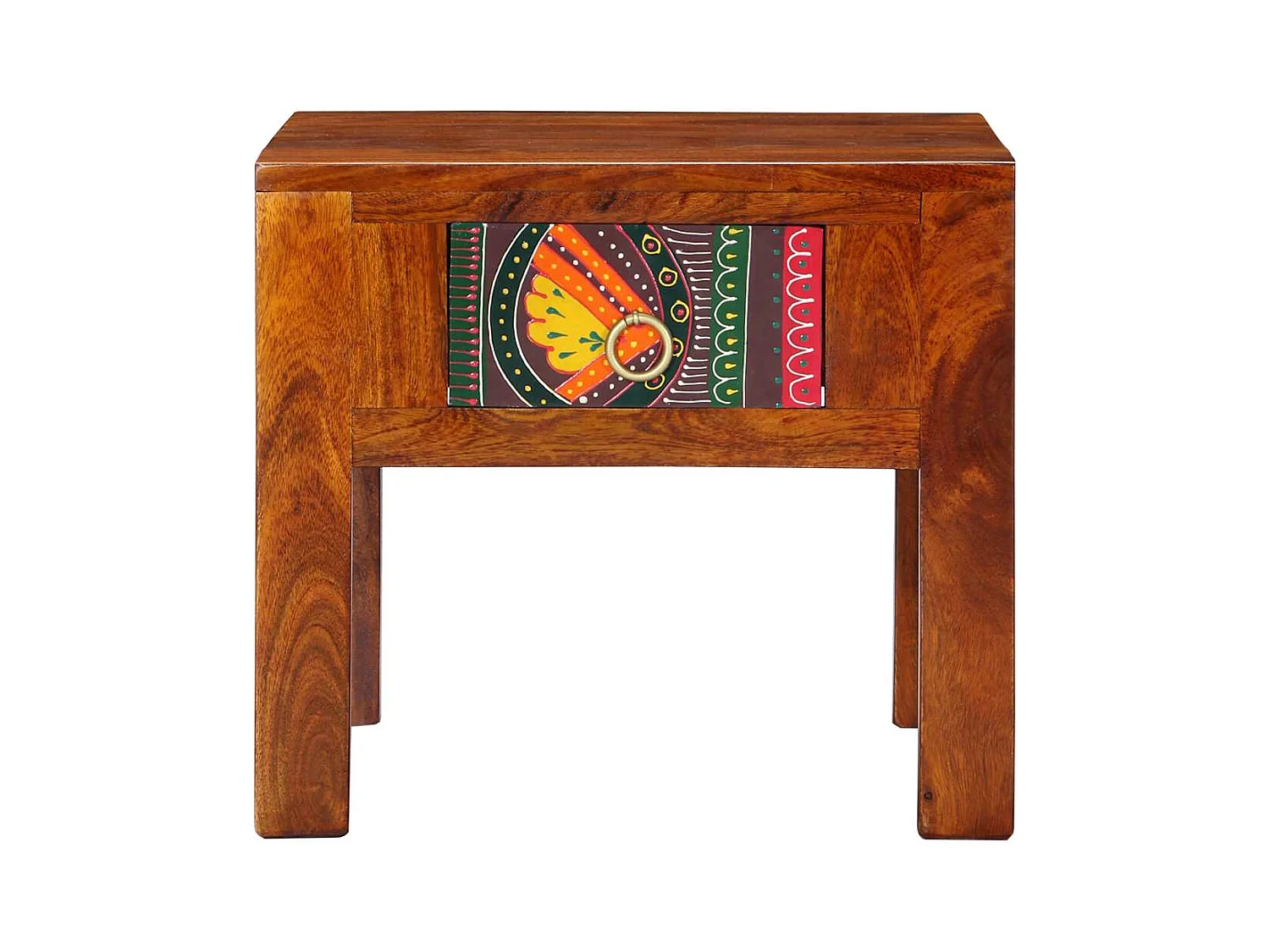 Mesita de noche | Mesilla de noche 2 uds 40x40x36 cm madera maciza de acacia