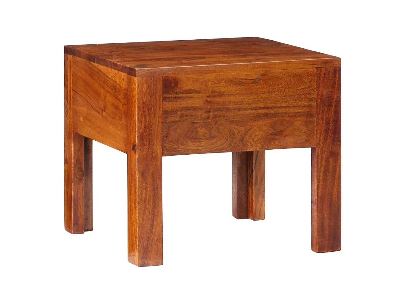 Mesita de noche | Mesilla de noche 2 uds 40x40x36 cm madera maciza de acacia