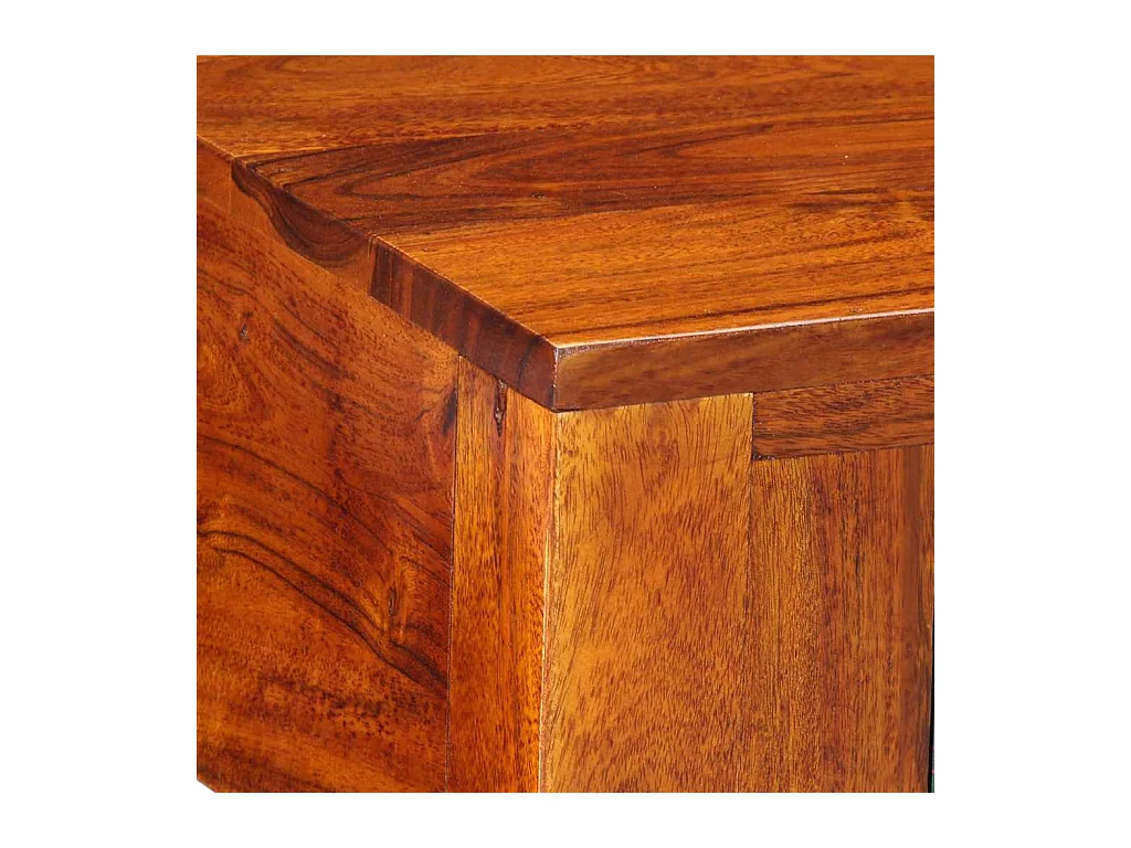 Mesita de noche | Mesilla de noche 2 uds 40x40x36 cm madera maciza de acacia