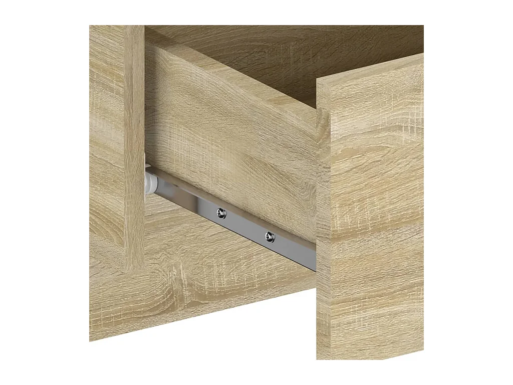 Mesita de noche | Mesilla de noche de pared 2 uds color roble Sonoma