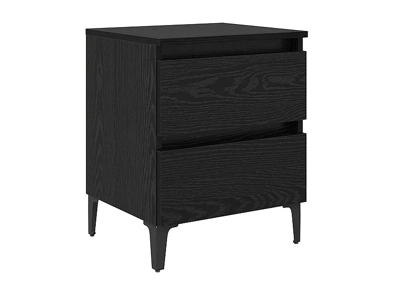 Mesita de Noche | Armario de Noche | Mesa auxiliar Roble negro 40x35x50 cm