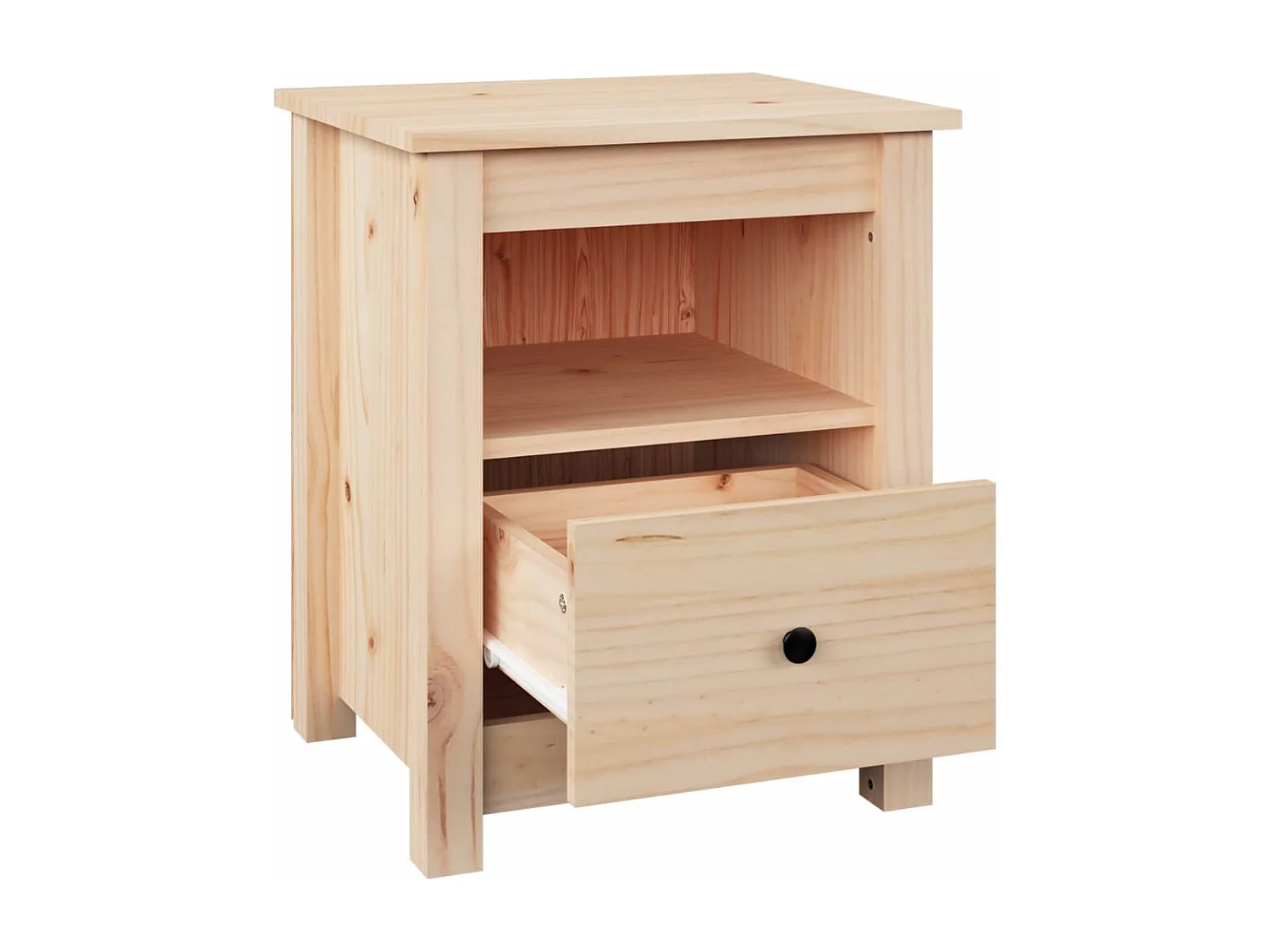 Nachttisch-Beistelltisch 40x35x49 cm Massivholz Kiefer SHL74739