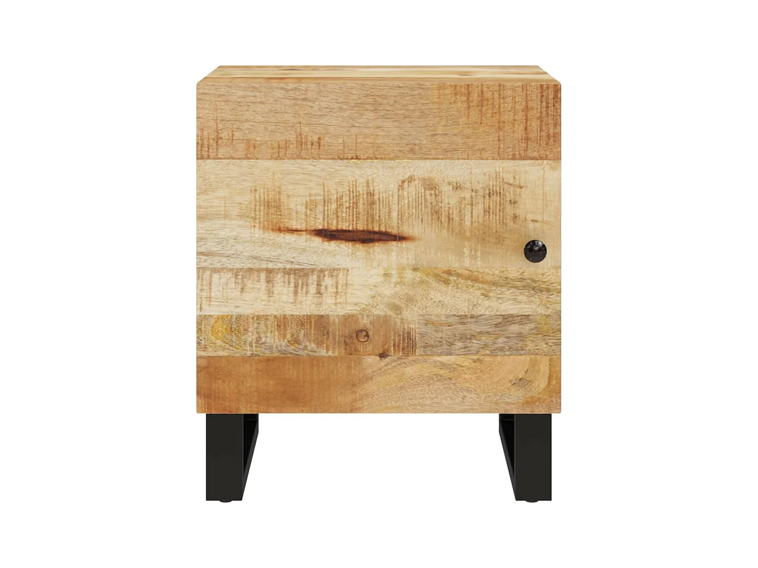Mesa de Cabeceira | Criado-mudo Moderno 2 peças 40x33x46 cm madeira mangueira maciça