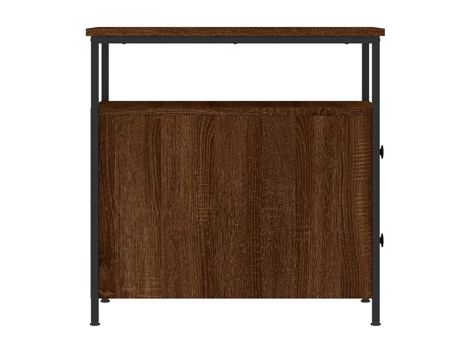 Mesitas de noche | Mesilla de noche 2 uds madera ingeniería marrón roble 30x60x60 cm