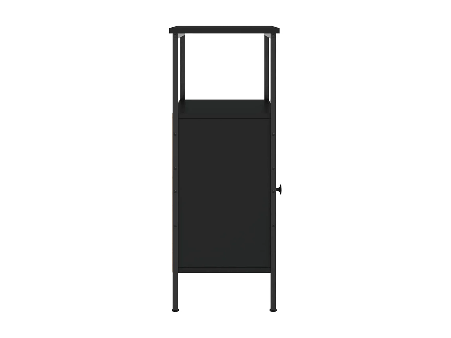 Nachttisch-Beistelltisch Schwarz 41x31x80 cm Holzwerkstoff SHL99538