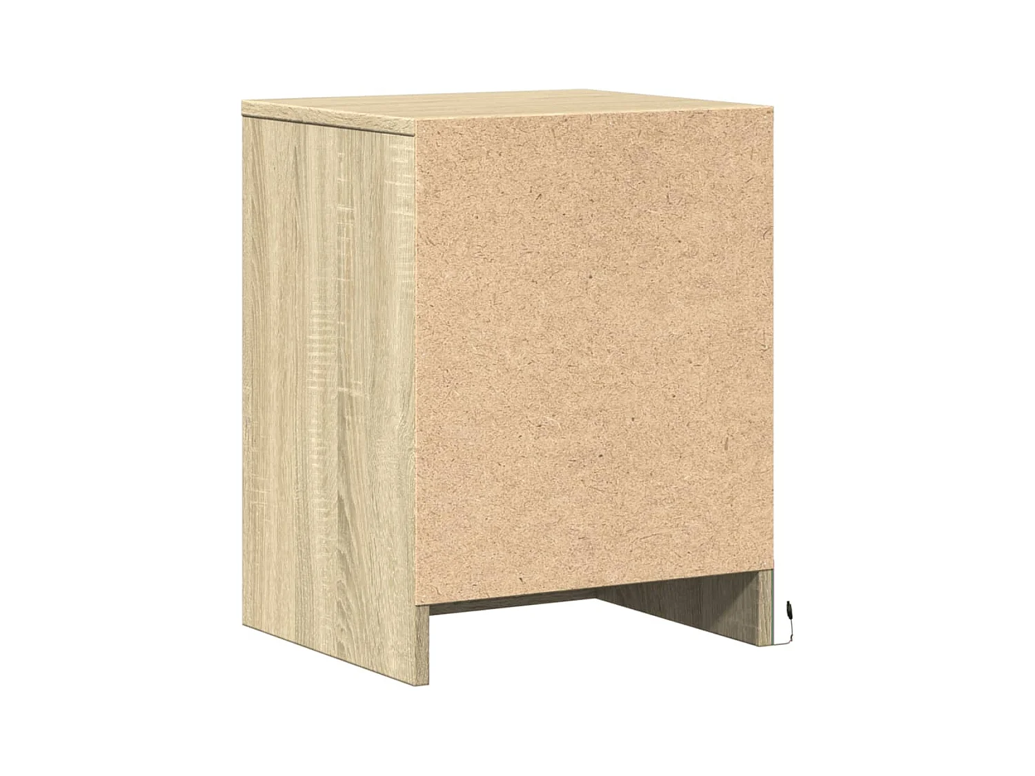 Mesitas de noche | Mesilla de noche luces LED 2 uds madera ingeniería roble Sonoma