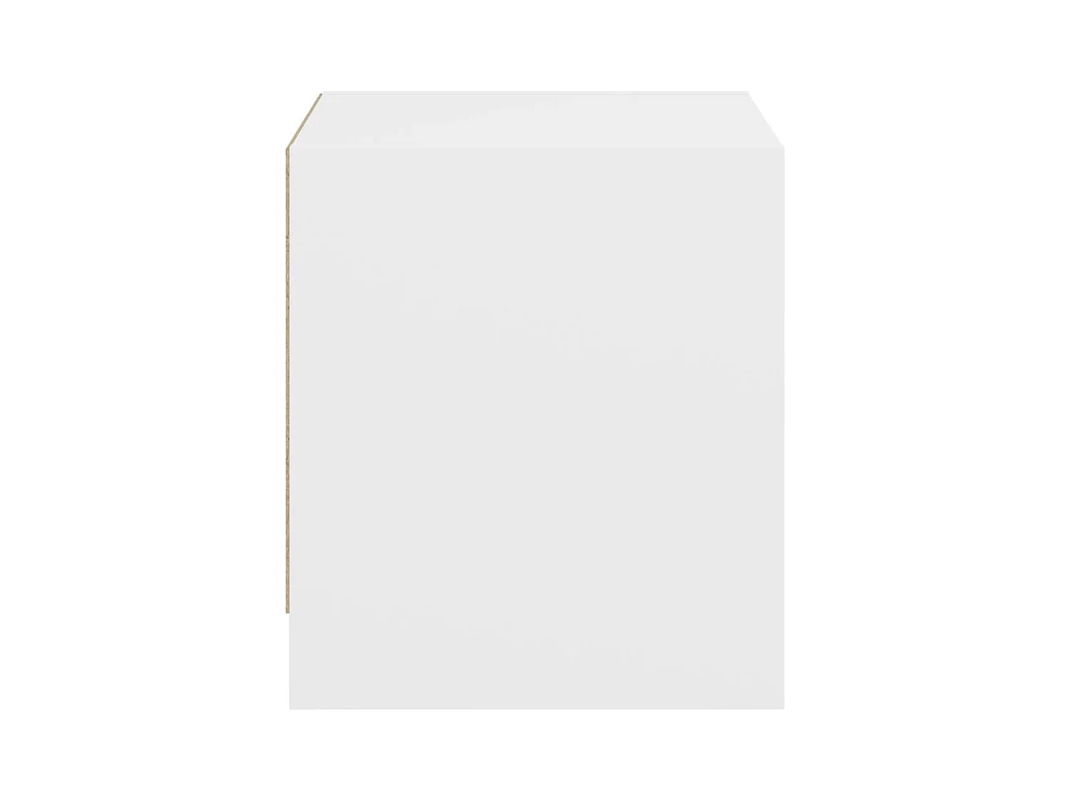 Mesitas de noche | Mesilla de noche con puertas de vidrio 2 uds blanco 35x37x42 cm