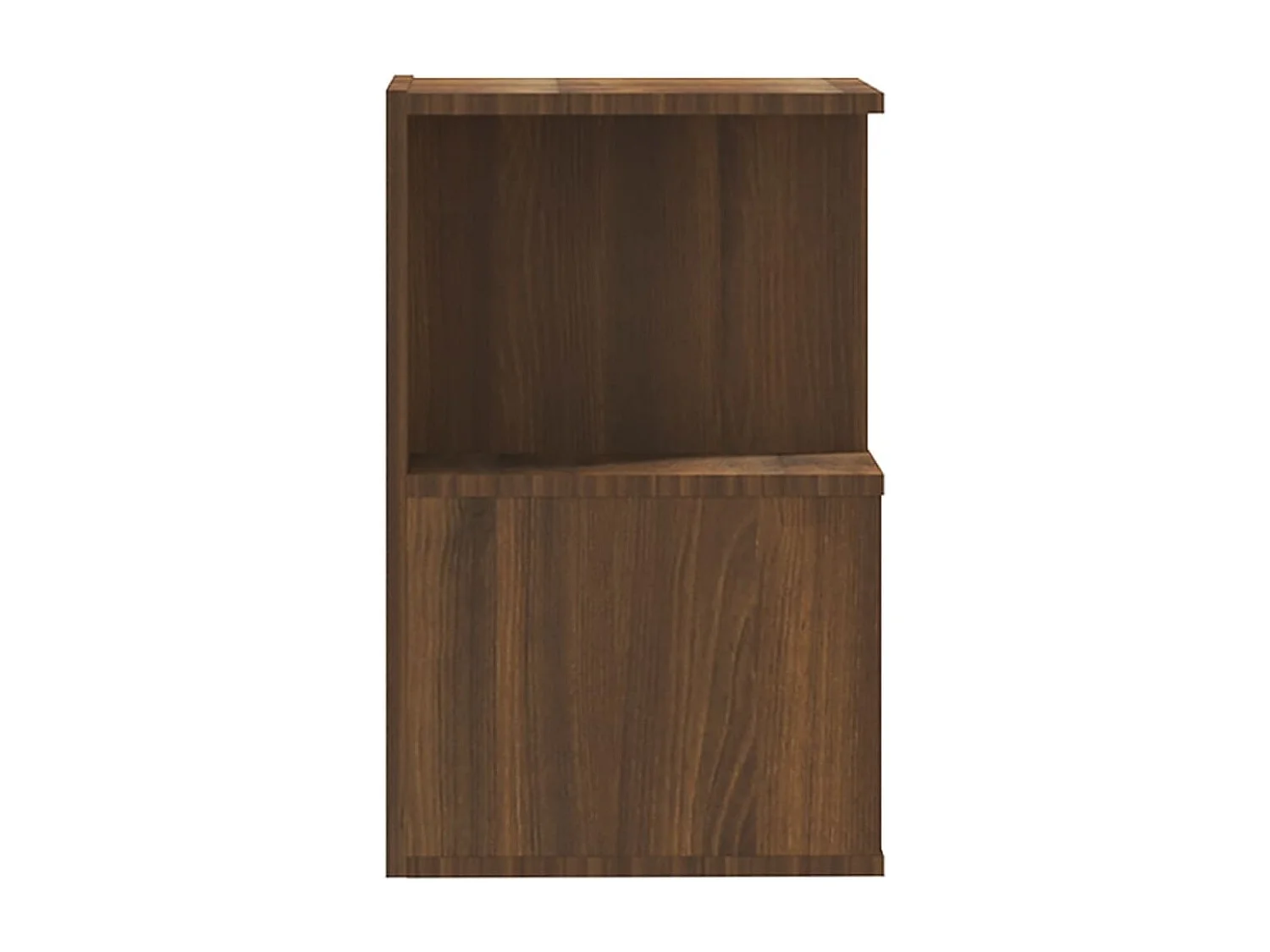 Mesita de noche | Mesilla de noche madera contrachapada marrón roble 35x35x55 cm