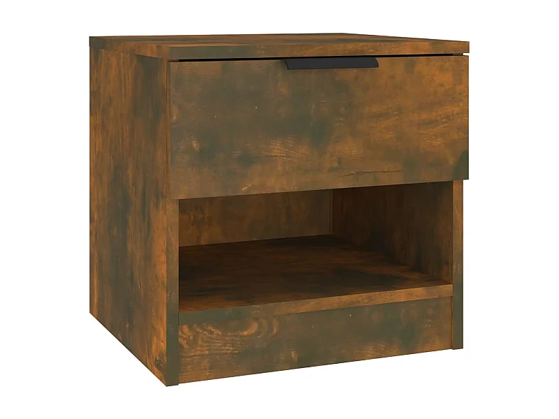 Nachttisch-Beistelltisch Räuchereiche Holzwerkstoff SHL89880