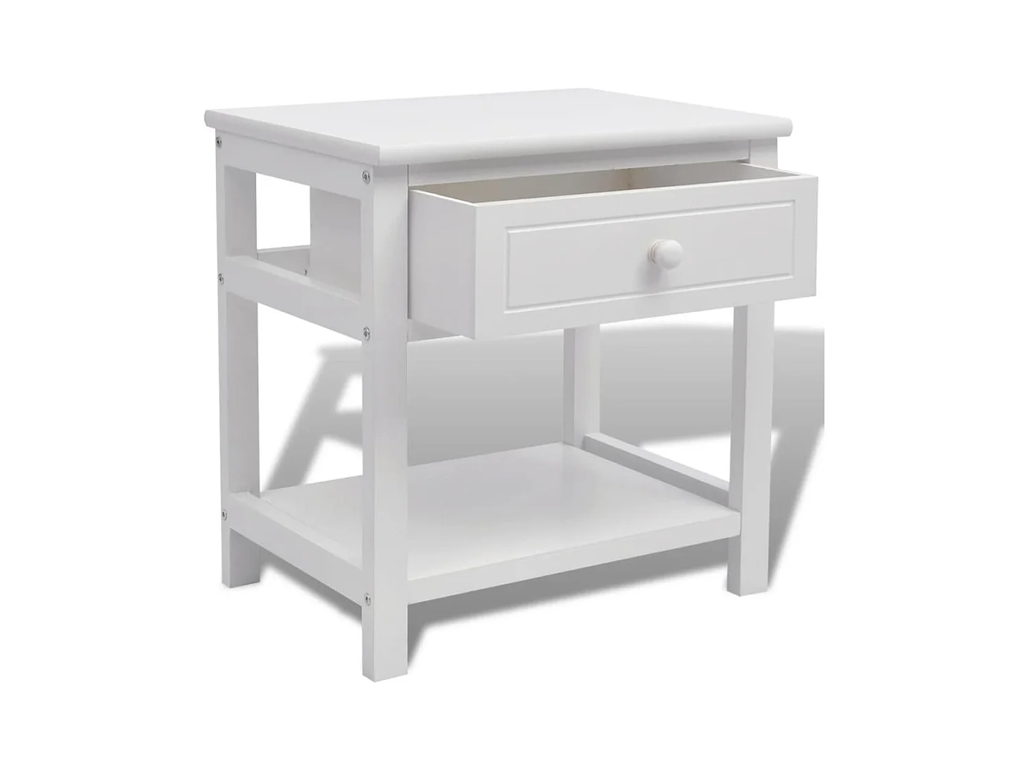 Mesitas de noche | Mesilla de noche 2 unidades madera blanca