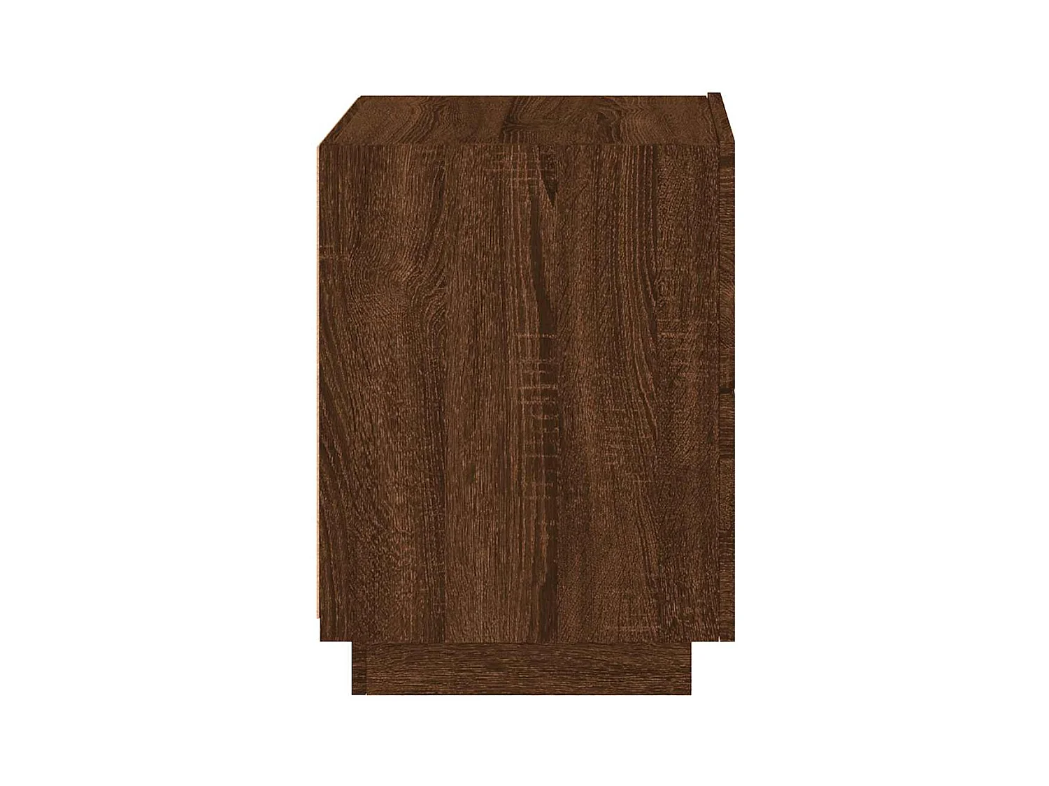 Mesitas de noche | Mesilla de noche luces LED 2 uds madera ingeniería roble marrón