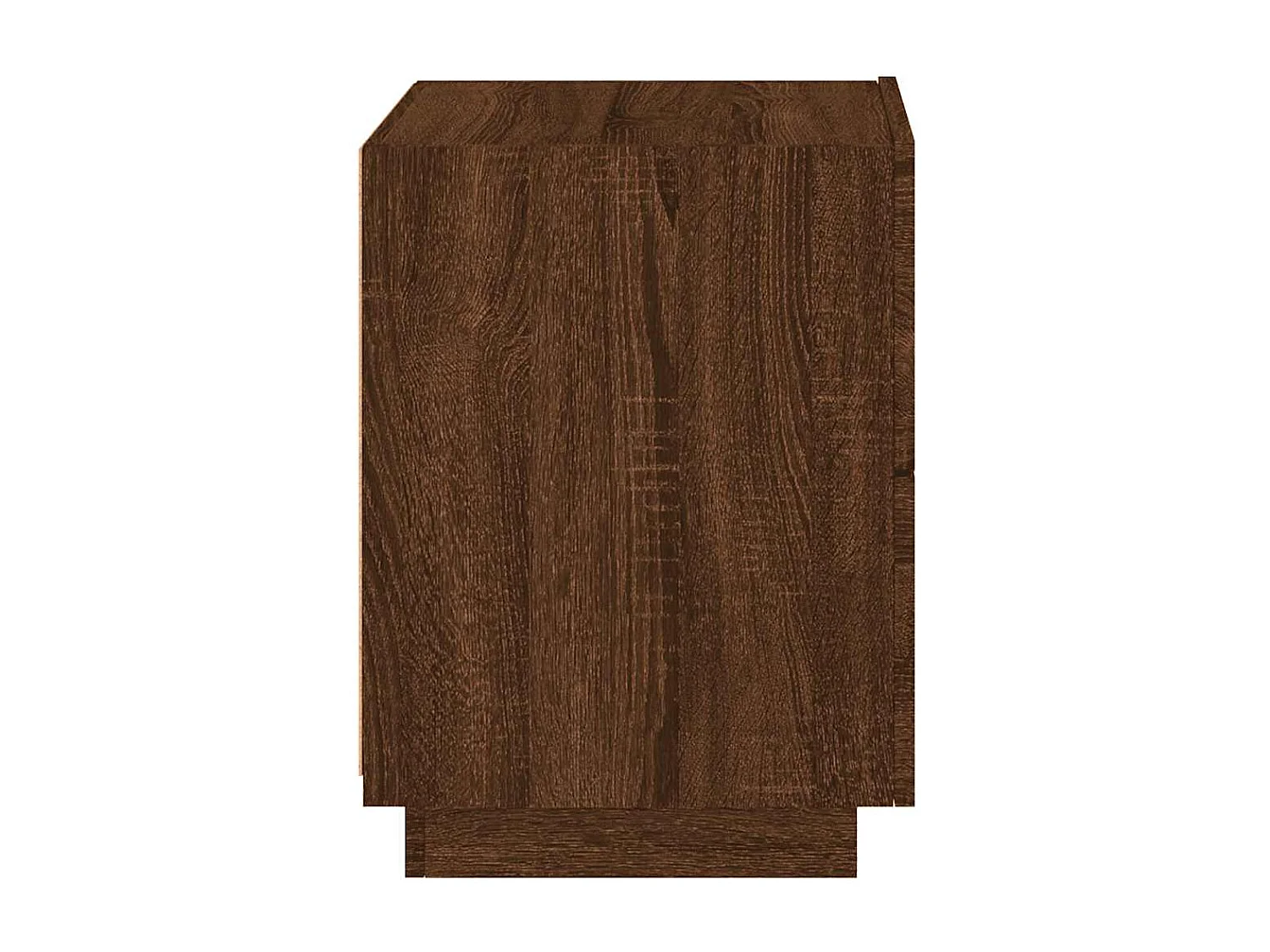 Nachttische mit LED-Leuchten 2er Set | Beistelltisch Braun Eiche Holzwerkstoff SHL46780