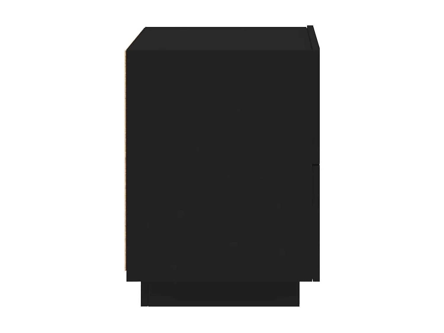 Nachttische mit LED-Leuchten 2er Set | Beistelltisch Schwarz Holzwerkstoff SHL58099