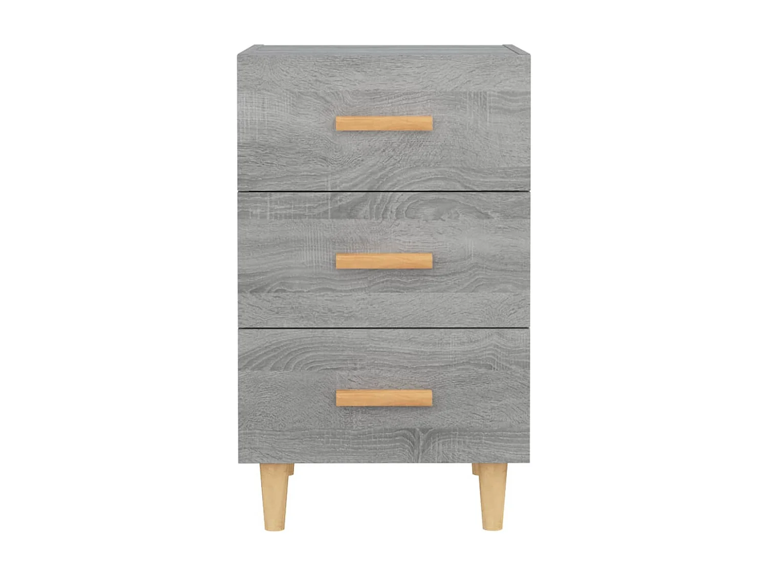 Nachttisch-Beistelltisch Grau Sonoma 40x40x66 cm Holzwerkstoff SHL1167