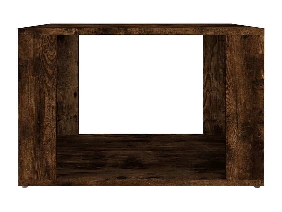 Mesita de noche | Mesilla de noche madera contrachapada roble ahumado 57x55x36 cm