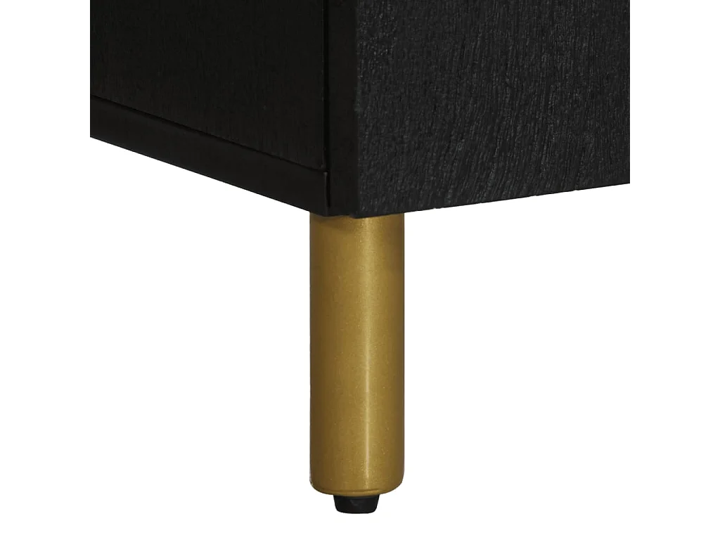 Nachttisch-Beistelltisch Schwarz 50x33x60 cm Holzwerkstoff SHL17858