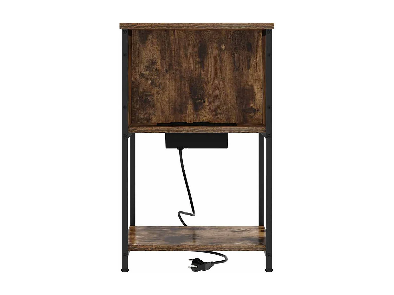 Nachttisch-Beistelltisch Geräucherte Eiche 38 x 31 x 61 cm Holzwerkstoff SHL62092