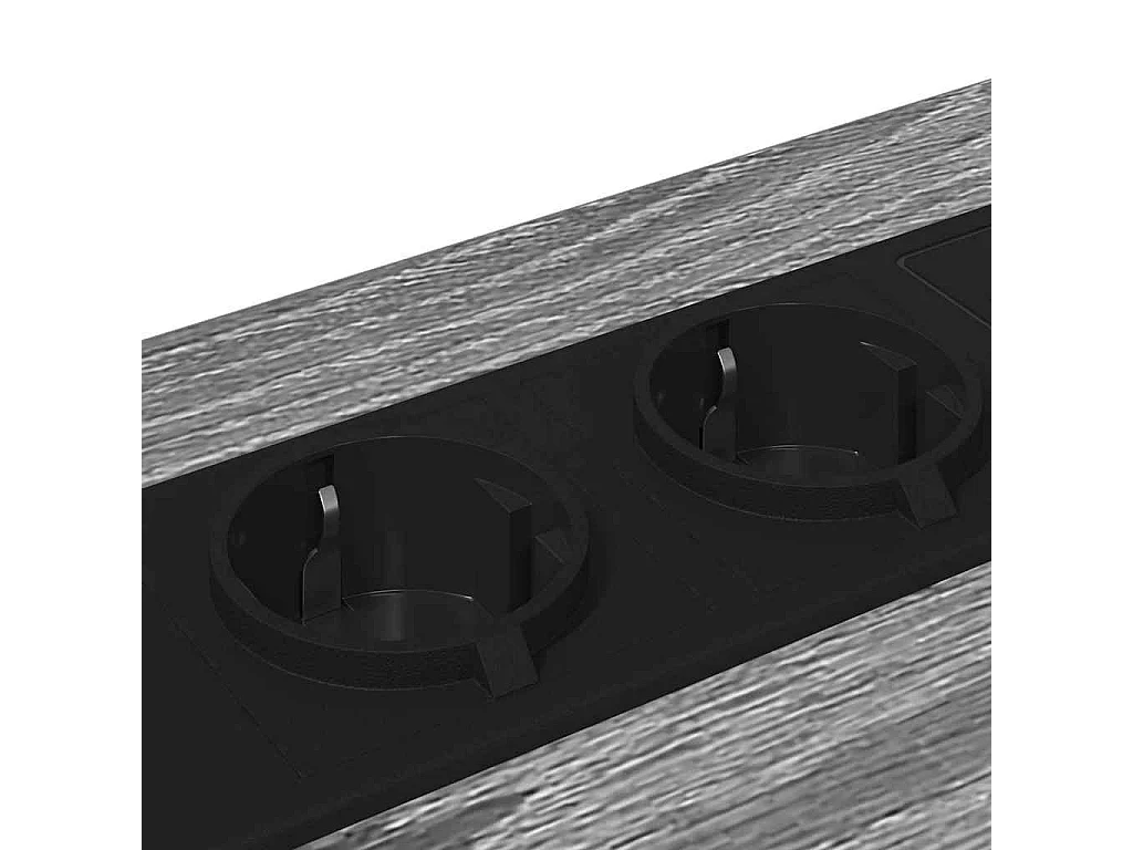 Nachttisch 2er Set-Beistelltisch Graues Sonoma 42 x 41 x 56 cm Holzwerkstoff SHL95418