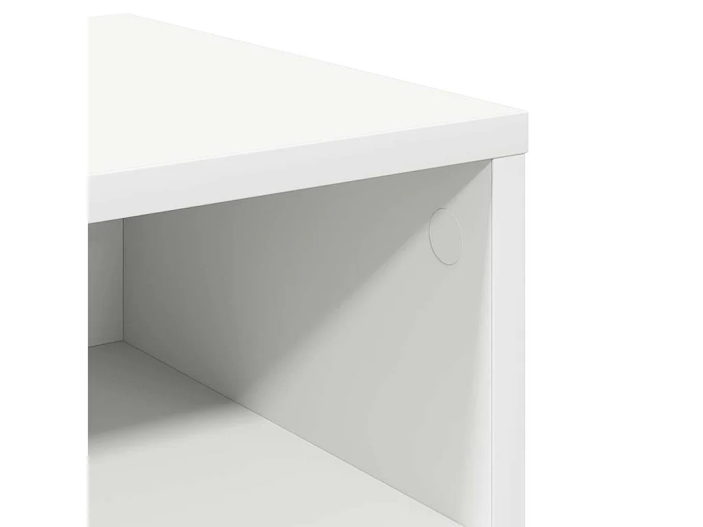 Mesitas de noche | Mesilla de noche 2 uds madera contrachapada blanco 40x30x30 cm