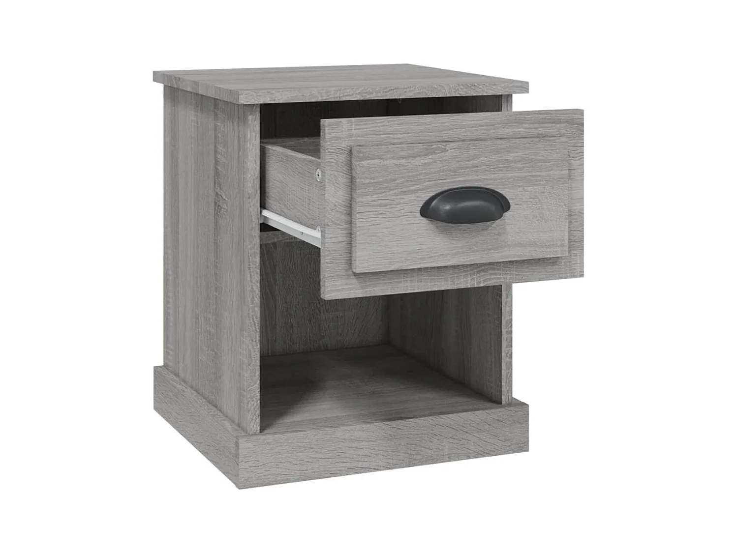 Mesitas de noche | Mesilla de noche 2 uds madera contrachapada gris 39x39x47,5 cm