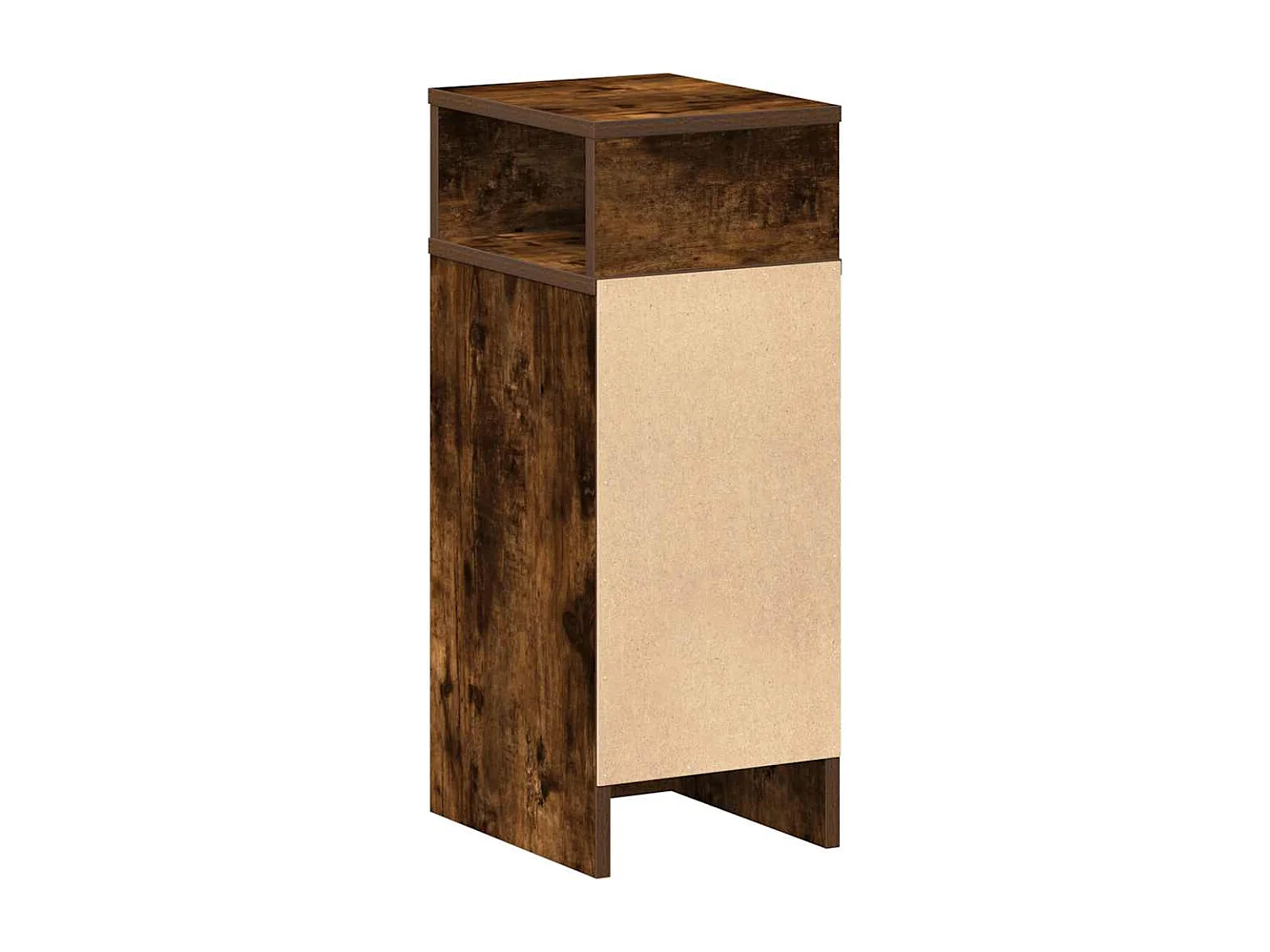 Mesa de Cabeceira | Criado-mudo Moderno com gaveta 25x31x66 cm carvalho fumado