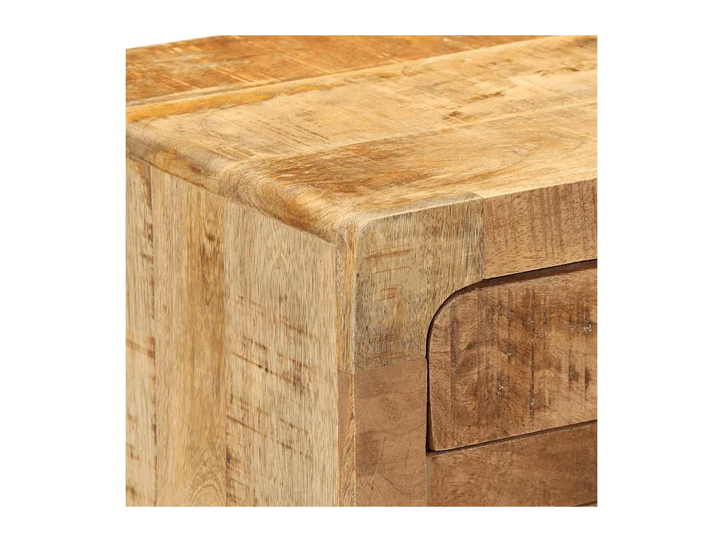 Mesa de Cabeceira | Criado-mudo Moderno 2 peças 37x32x50 cm mangueira áspera maciça