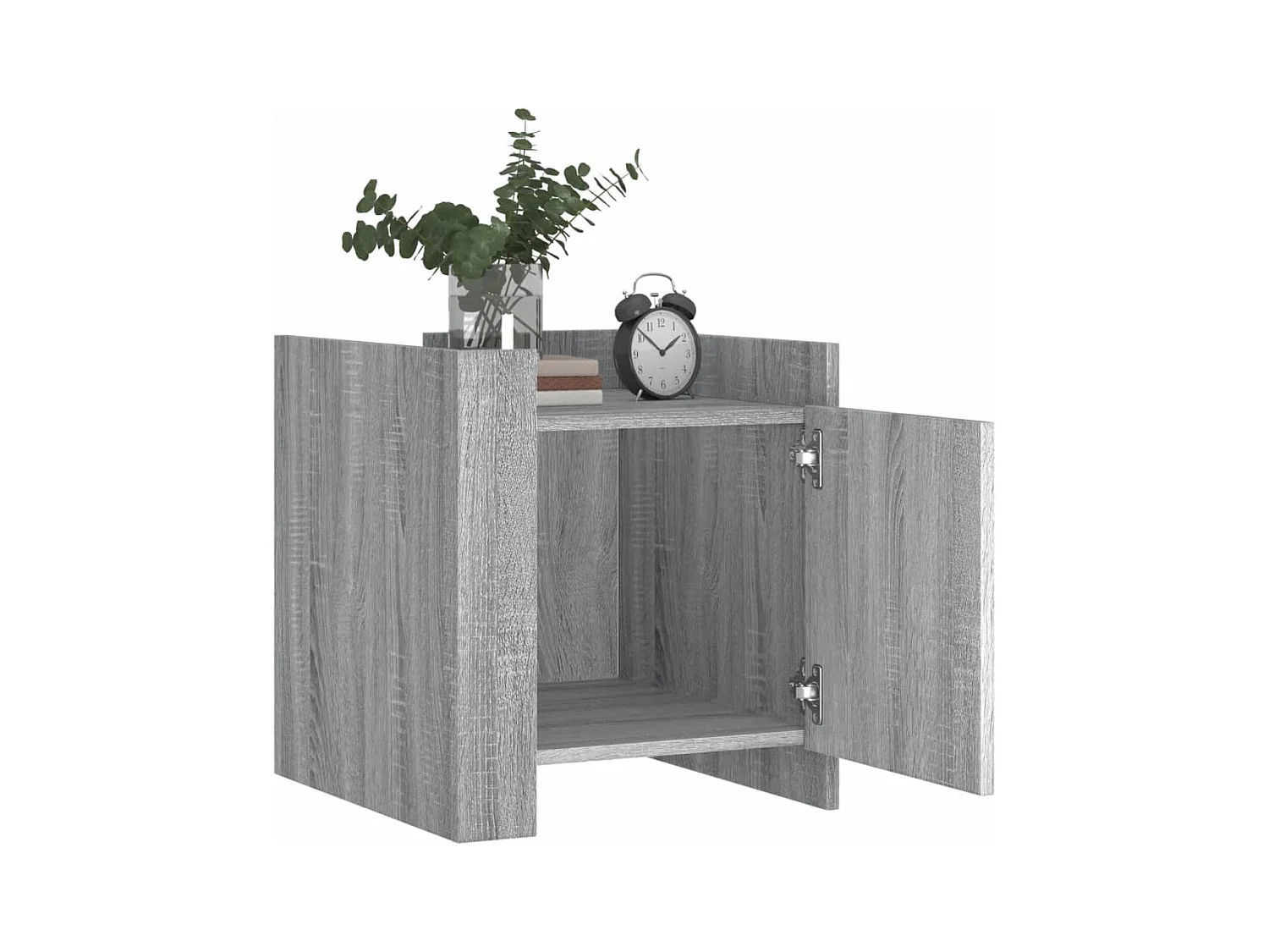 Table de chevet Étroite-Table d'appoint-Table de nuit sonoma gris 45x50x50 cm bois d'ingénierie