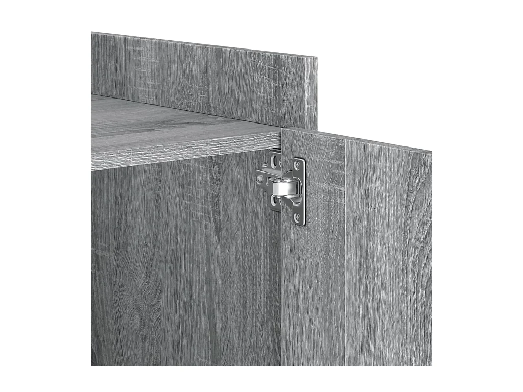 Table de chevet Étroite-Table d'appoint-Table de nuit sonoma gris 45x50x50 cm bois d'ingénierie