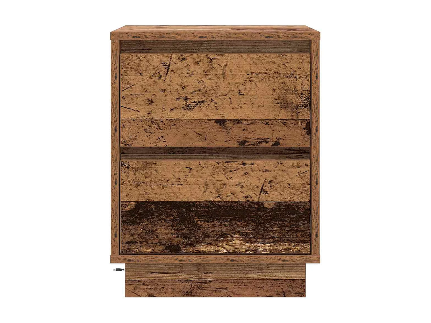 Mesita de Noche | Armario de Noche con cajón con Madera Vieja 39x34.5x50 cm