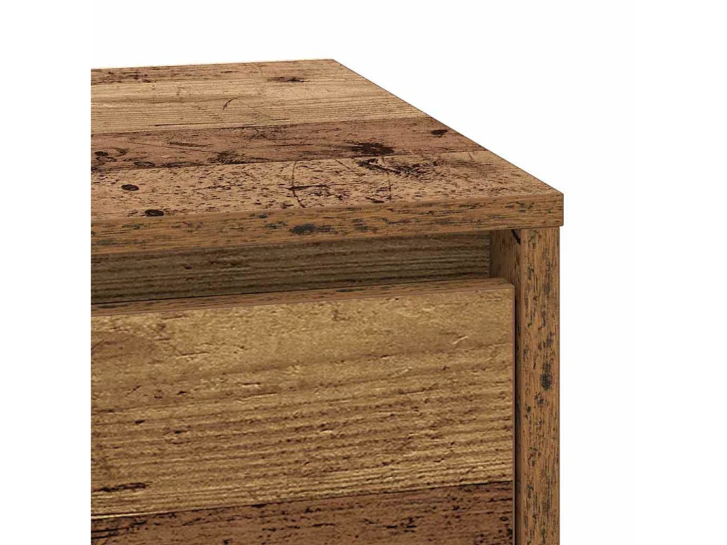 Nachttisch-Beistelltisch Altholz 39 x 34,5 x 50 cm Holzwerkstoff SHL19772