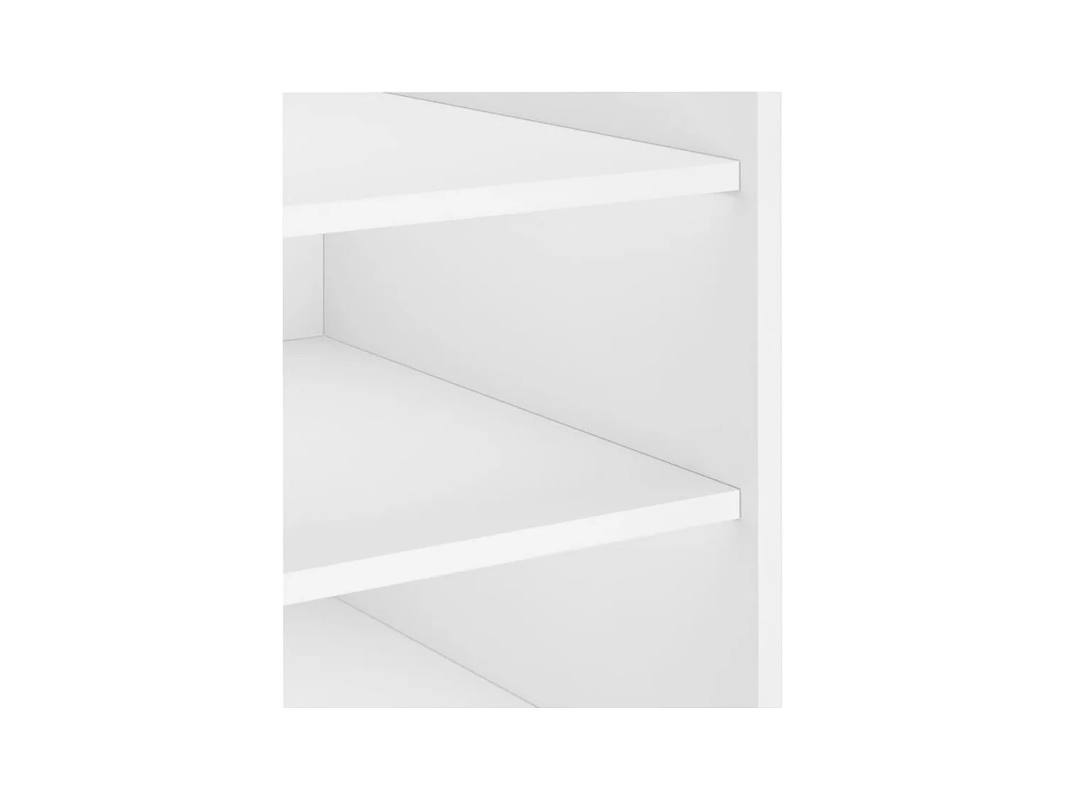 Table de chevet-Table d'appoint Compartiments ouverts blanc 45x50x50 cm bois d’ingénierie