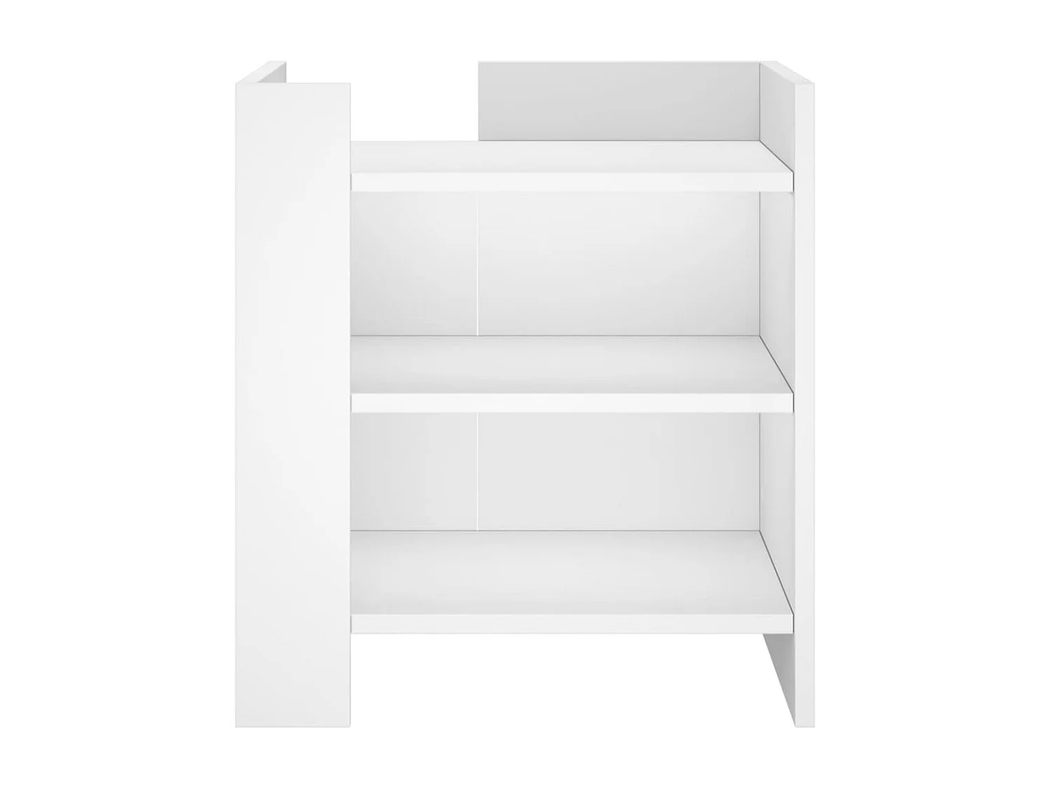 Nachttisch-Beistelltisch Weiß 45x50x50 cm Holzwerkstoff SHL78361