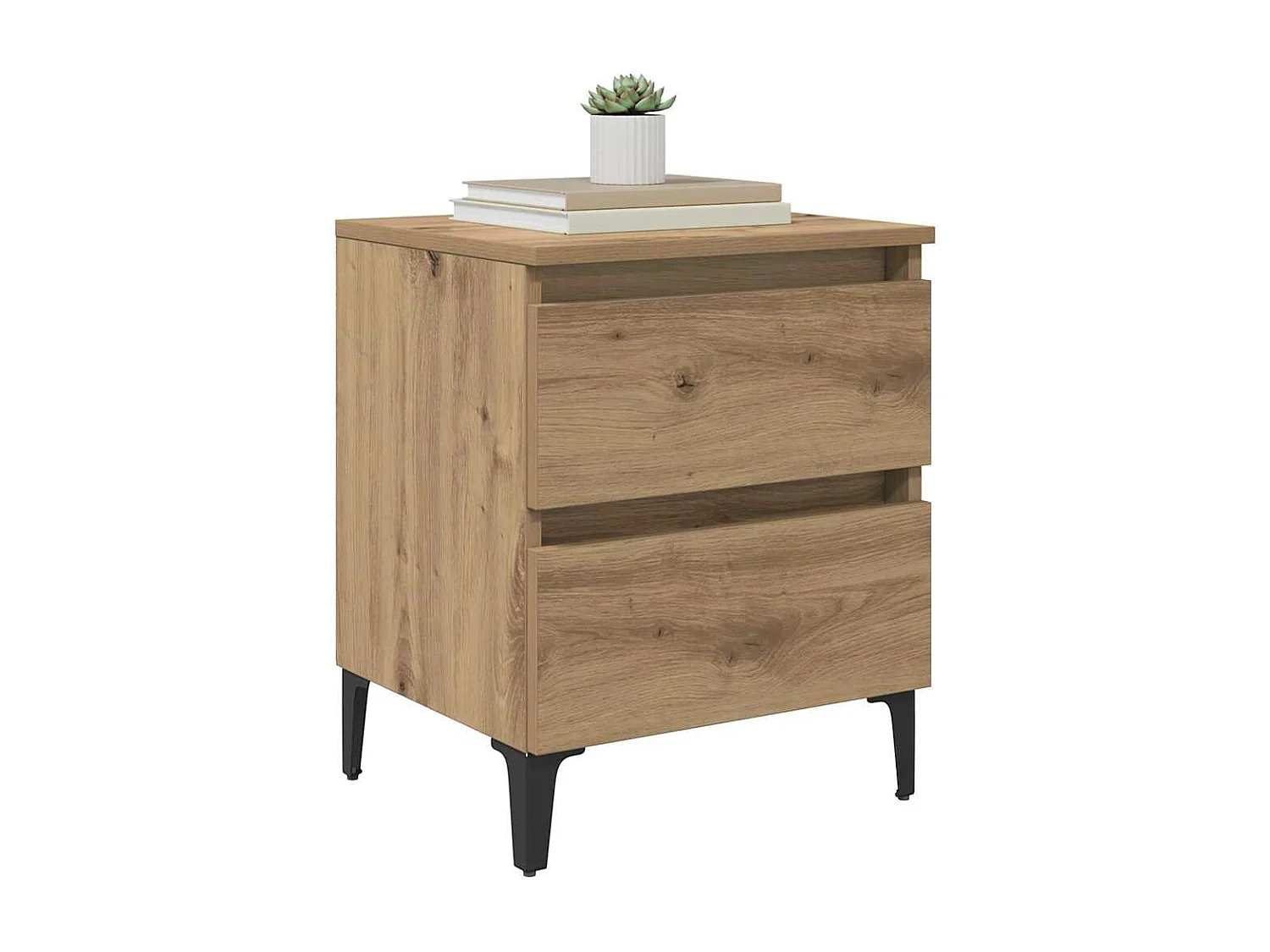 Nachttisch-Beistelltisch Artisan-Eiche 40 x 35 x 50 cm Holzwerkstoff SHL66441