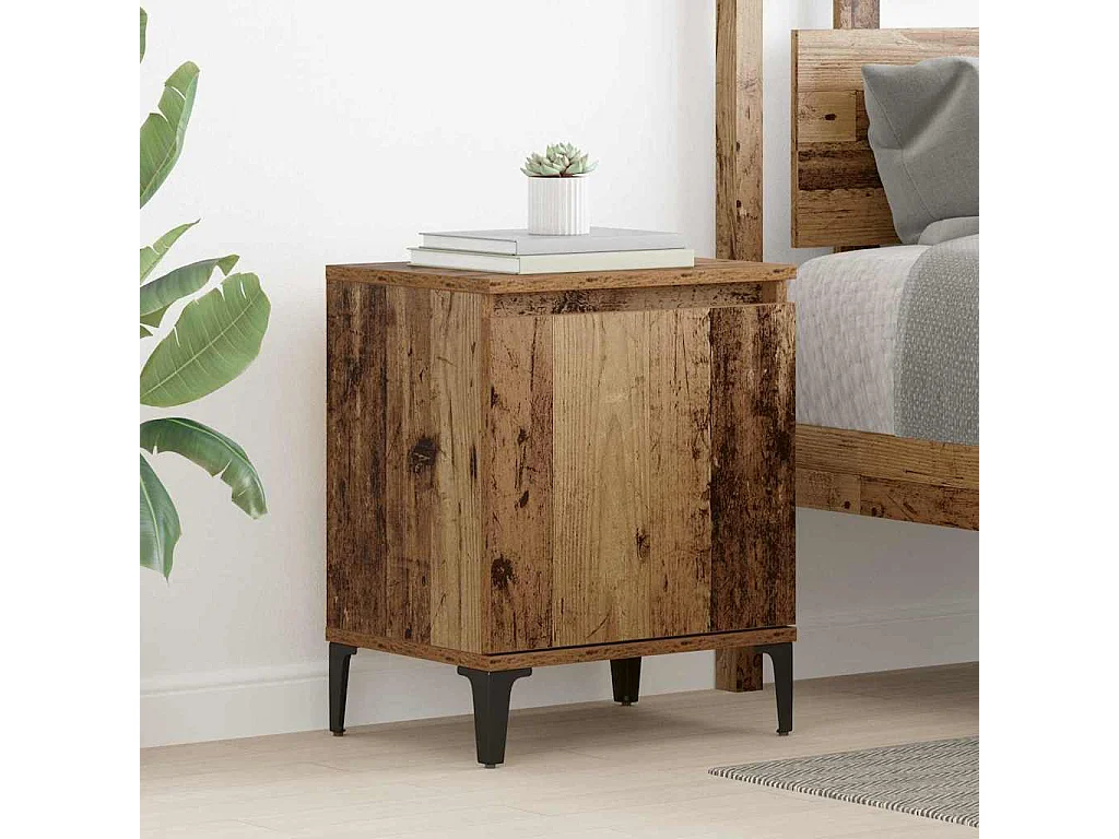 Nachttisch-Beistelltisch Altholz 40 x 30 x 50 cm Holzwerkstoff SHL27478