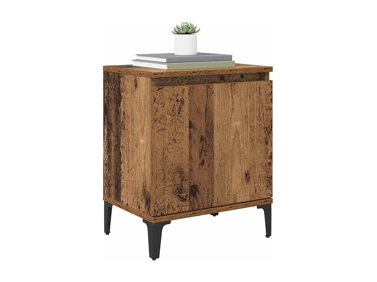 Nachttisch-Beistelltisch Altholz 40 x 30 x 50 cm Holzwerkstoff SHL27478