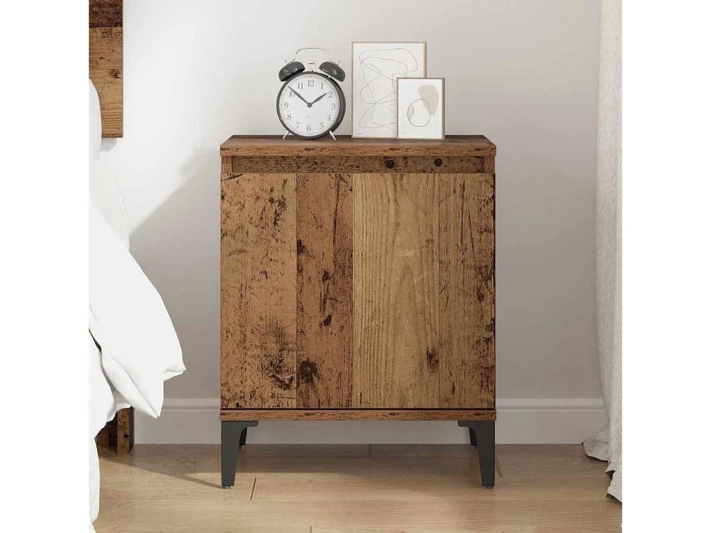 Nachttisch-Beistelltisch Altholz 40 x 30 x 50 cm Holzwerkstoff SHL27478