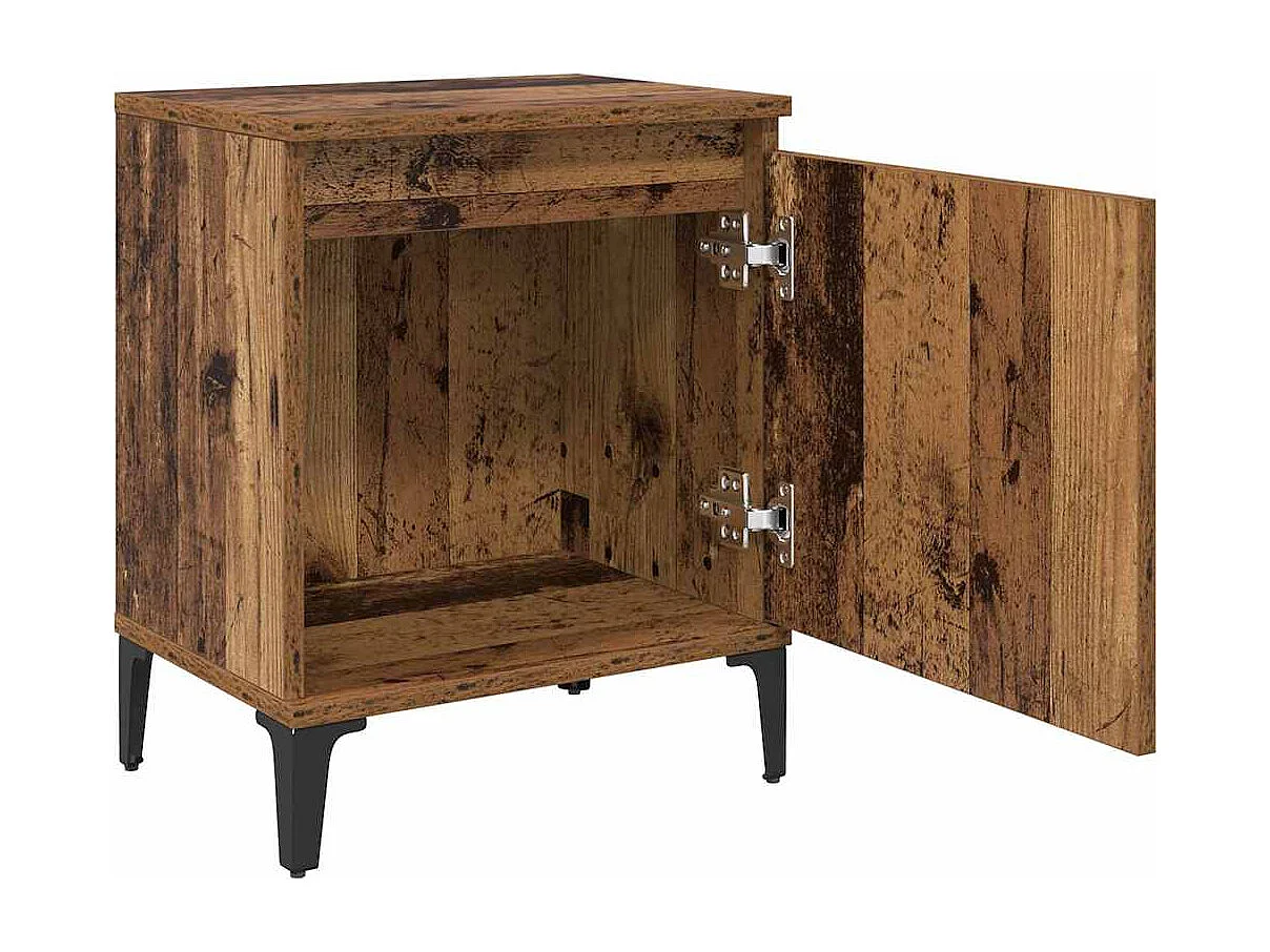 Nachttisch-Beistelltisch Altholz 40 x 30 x 50 cm Holzwerkstoff SHL27478